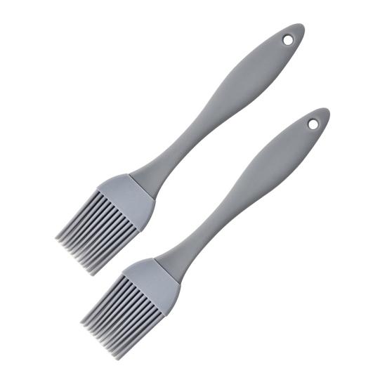 Силиконовые кухонные щетки для наметки, набор из 2 предметов, масляные щетки высокой прочности, принадлежности для гриля и выпечки