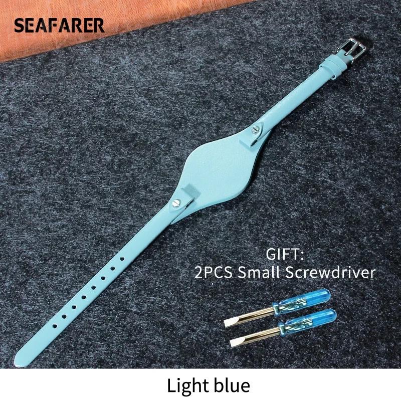 Ремешок для часов из натуральной кожи Женский ремешок для часов для Fossil ES3077 2830 3262 3060 4176 4119 4026 4340 Маленький браслет 8 мм Ремешок для часов