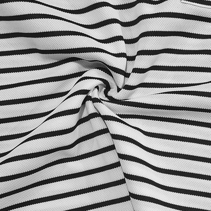 Spring Autumn Fashion Long Sleeve Men's T-shirts Button Henry Collar T Shirt For Men Vintage Striped Tees Tops