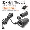 20x Half Twist Throttle Sm Wp Connector Right Handle Throttle Modified Electric Bicycle Accessories