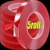 Nano Double Sided Tape Removable PET Red Film No Traces Adhesive Mounting Stickers Waterproof Heavy Duty Glue Home Supplies