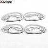 For Toyota Yaris XP150 Hatchback 2014 2015 2016 Chrome Car ide Inner Door Handle Bowl Cover Trim Interior Molding Accessories