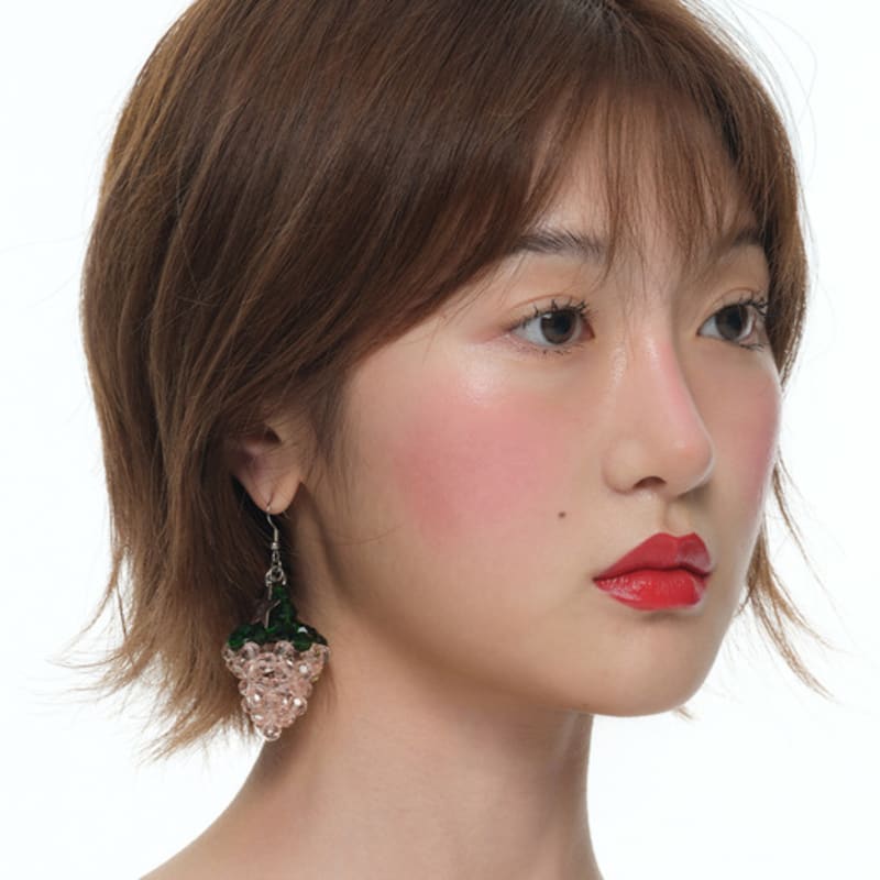 Eireve КРИСТАЛЬНАЯ СЕРЬГА С КЛУБНИКОЙ (PINK)