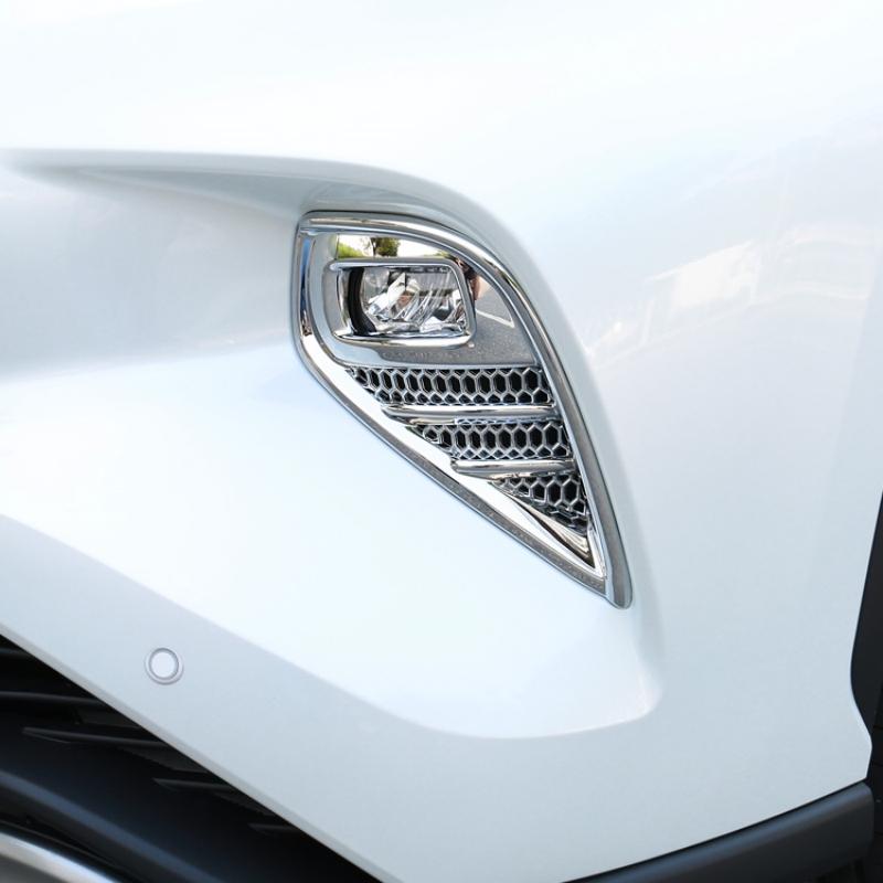 For Toyota Highlander XU70 Kluger 2020 2021 2022 2023 Car Front Fog Light Lamp Trim Cover Auto Foglight Decoration Accessories