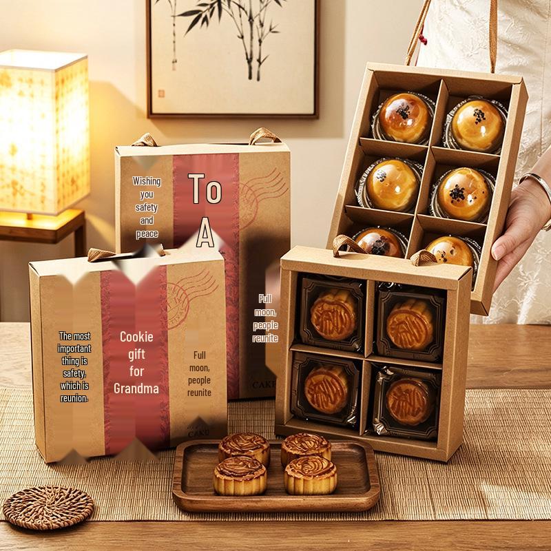 2026 Mid-Autumn Festival Mooncake Gift Box: 6 Egg Yolk Pastries & 4 Ice Skin Pastries