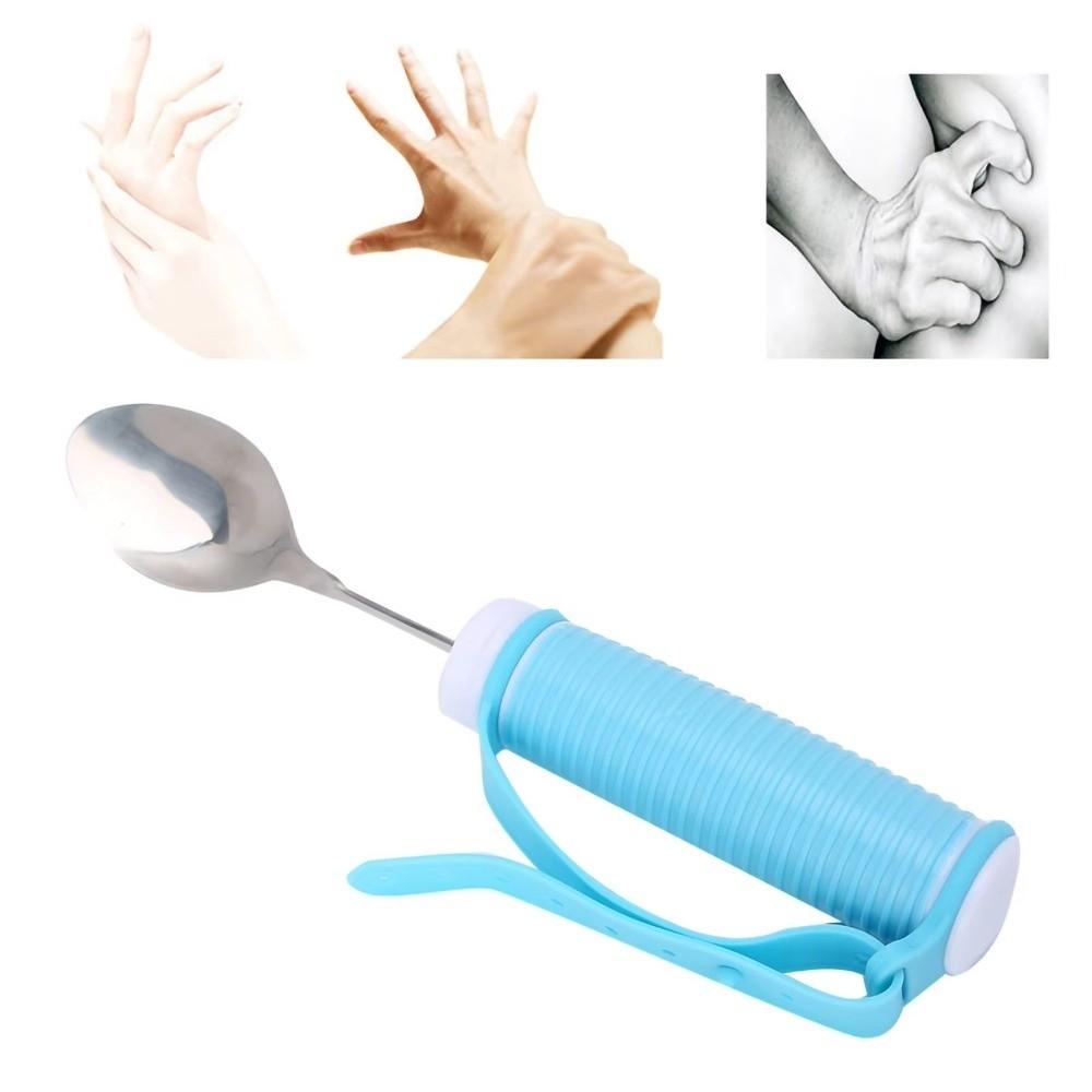 Angle Adjustable Anti-Slip Eating Spoon Anti-Shake Food Aid Fork Stroke Recovery