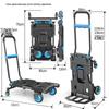 Foldable Household Hand Truck with Basket