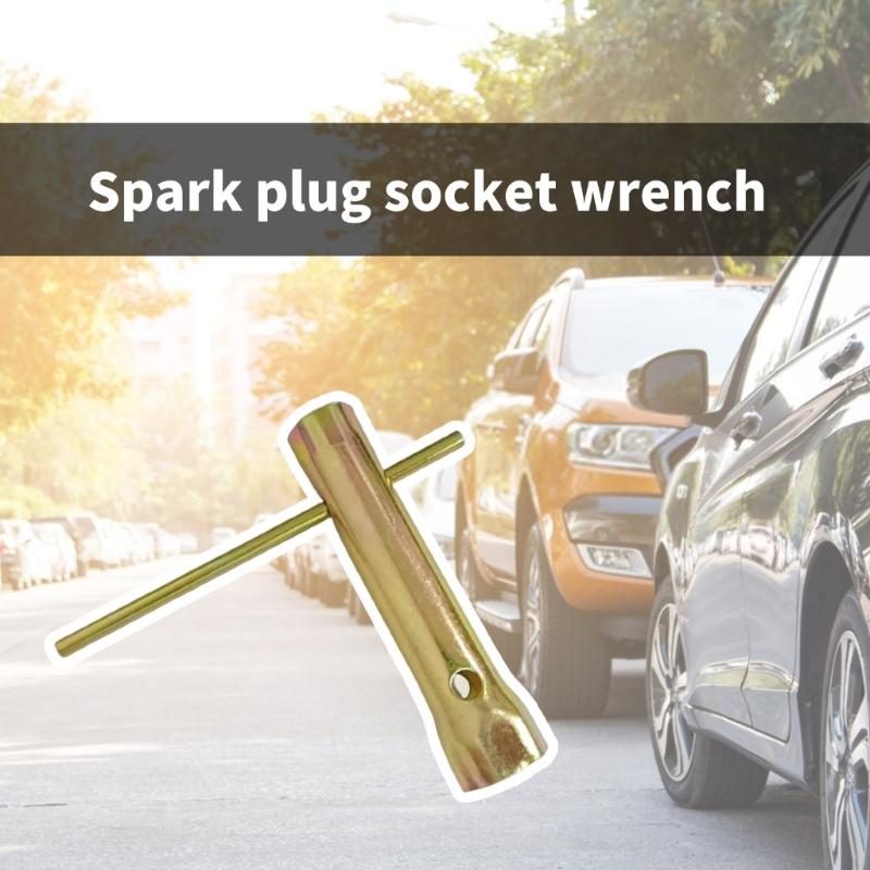 14мм 18мм Двухголовочный свечной ключ Сверхпрочная конструкция из легированной стали Нескользящая рукоятка Обслуживание автомобиля и мотоцикла