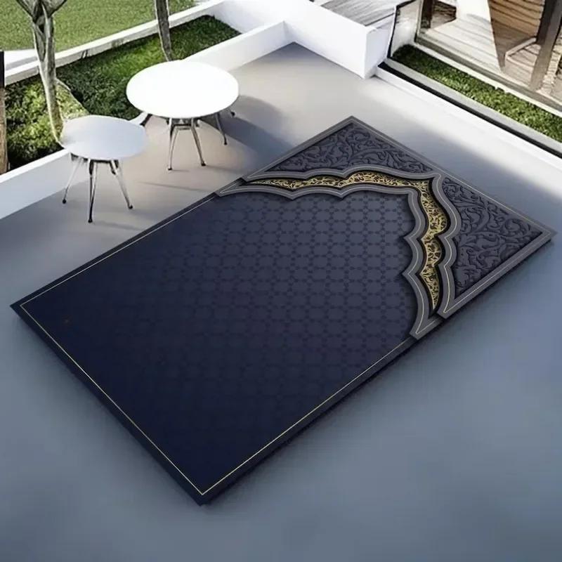 Исламский духовный приют Персонализированные турецкие молитвенные коврики Роскошные мусульманские ковры и напольные коврики Подарки для гостиной и Рамадана