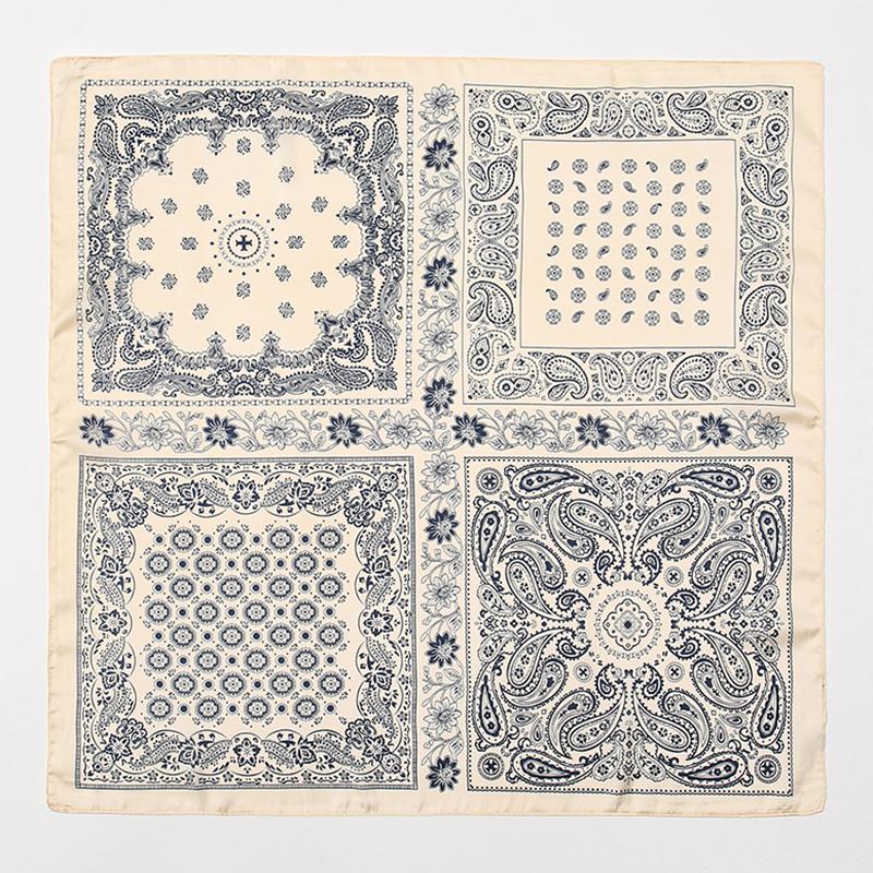 Fashion Print Silk Hairbands Scarf Women Spring New Elagant Floral Bandana Neck Kerchief Head Bands Foulard Female Scarfs