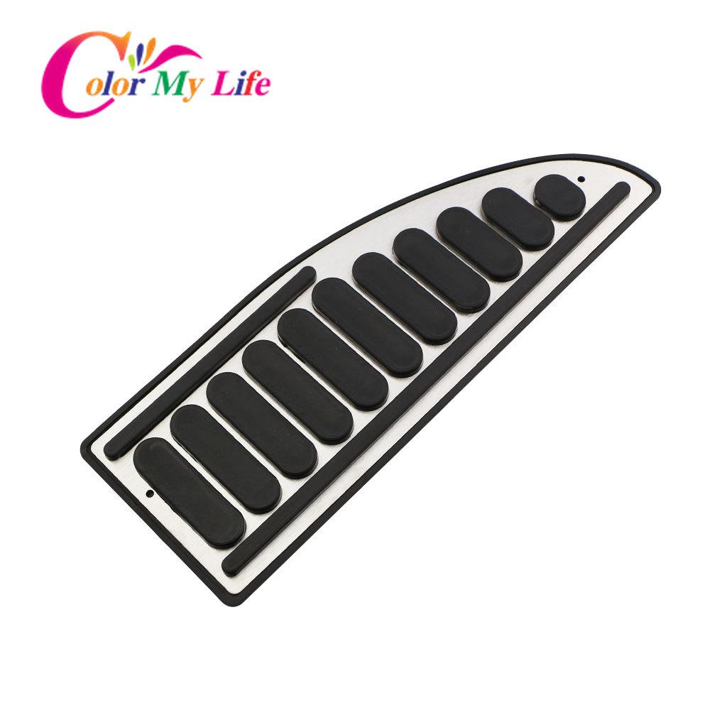 Color My Life педаль акселератора из нержавеющей стали крышка педали тормоза чехол для отдыха на педалях для Jeep Compass 2017- Renegade