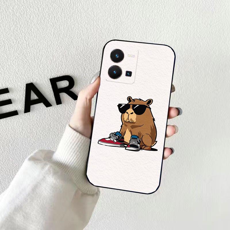 Чехол для телефона с изображением капибары для VIVO Y53S Y33S Y01 Y22S Y31 Y21 Y70 Y21S Y72 Y51 Y35 Y76 V21 V2023 V21E V20 SE