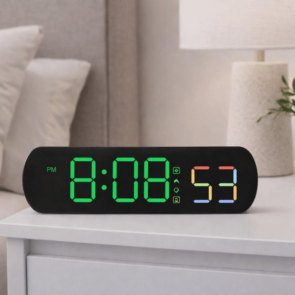 Temperature Display Digital Alarm Clock 12/24 Hour Table Clock Temperature Display Clock Home Use