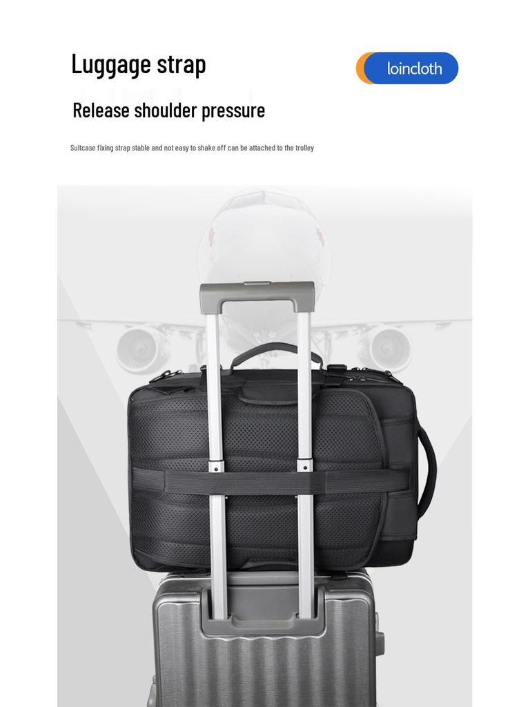 Multifunctional Travel Laptop Backpack, Expandable Vacuum Compressible Carry-On, Single Shoulder Bag for Men and Women