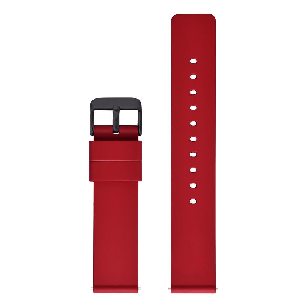 New Design Flat Smooth FKM Rubber Watch Strap 16mm 18mm 20mm 22mm 24mm Soft Quick Release FKM Rubber Watch Bands