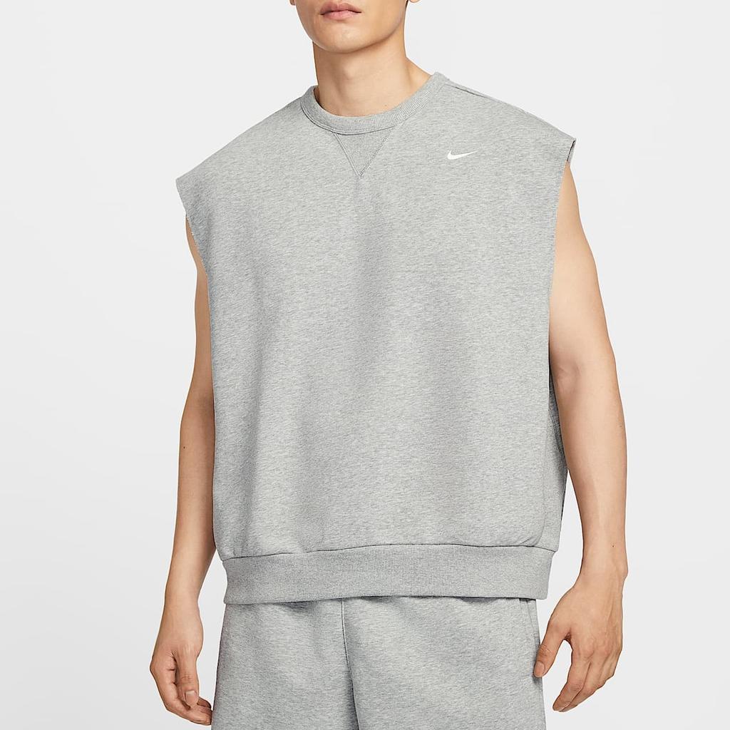 Nike T Shirts Men's Gray Crew Neck Moderate Straight Fit HJ4202-063