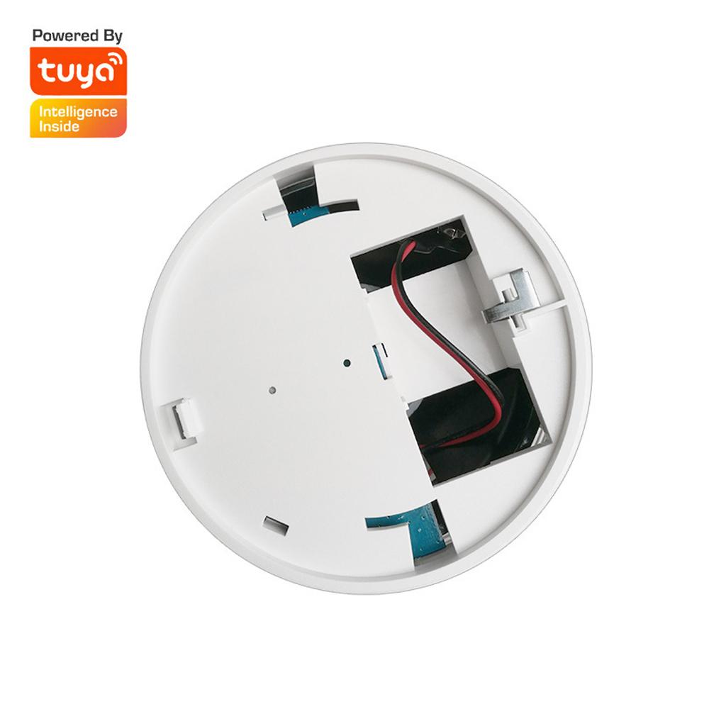 Tuya Wifi Independent Photoelectric Sensor Smoke Detector Fire Protecting Sound Light Fire Alarm with Cellphone APP