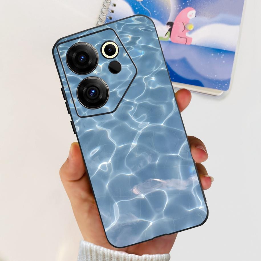 Для Tecno Camon 20 Premier Чехол CK9n Ударопрочный Чехол Модный Цветок Мягкий Силикон Чехлы Для Телефона Для Camon 20 Premier Бампер Coque
