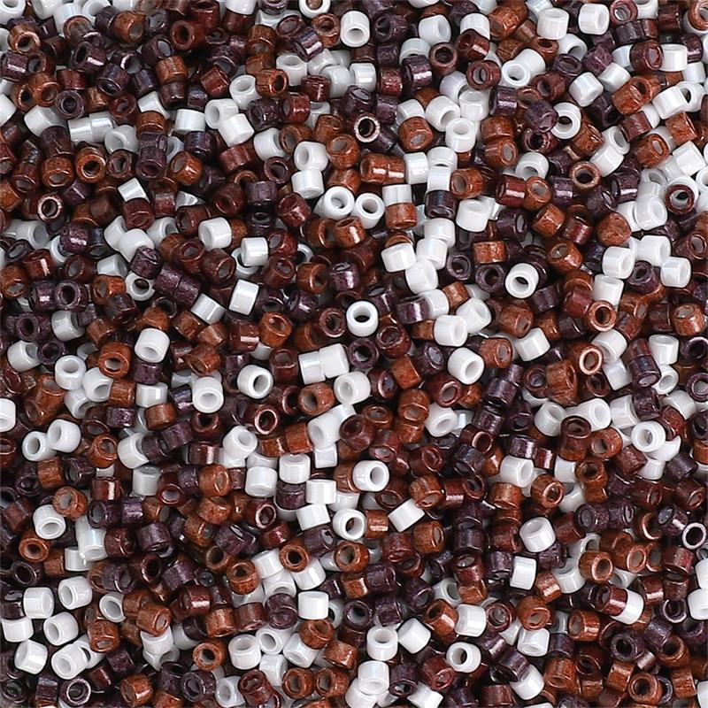 Маленькие круглые стеклянные бусины для самостоятельного изготовления украшений - античная отделка, несколько цветов