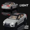 1/24 Scale Toyota Camry Alloy Car Model Light Sound Effect Diecast Car Toys for Boys Birthday Gift Kids Toys Car Collection