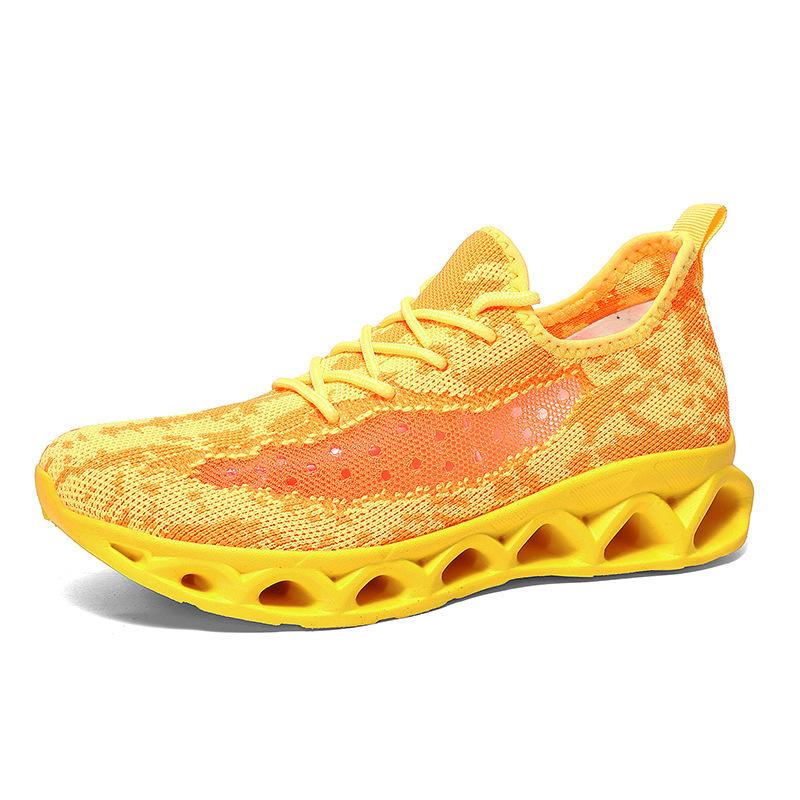 Новая полая плетеная сетка на толстой подошве, легкая и дышащая повседневная спортивная обувь для пар, мужская и женская обувь на все сезоны