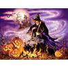 Halloween 5d Diamond Painting Full Witch Diamond Mosaic Cartoon Diamond Embroidery