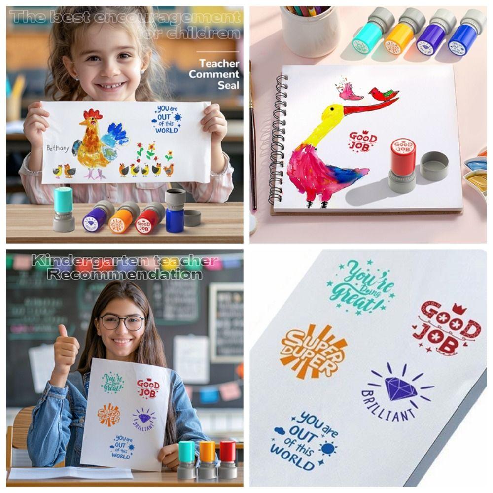 Automatic Inking Educational Behavior Stamp Encouragement Classroom Teacher Stamp For Homework