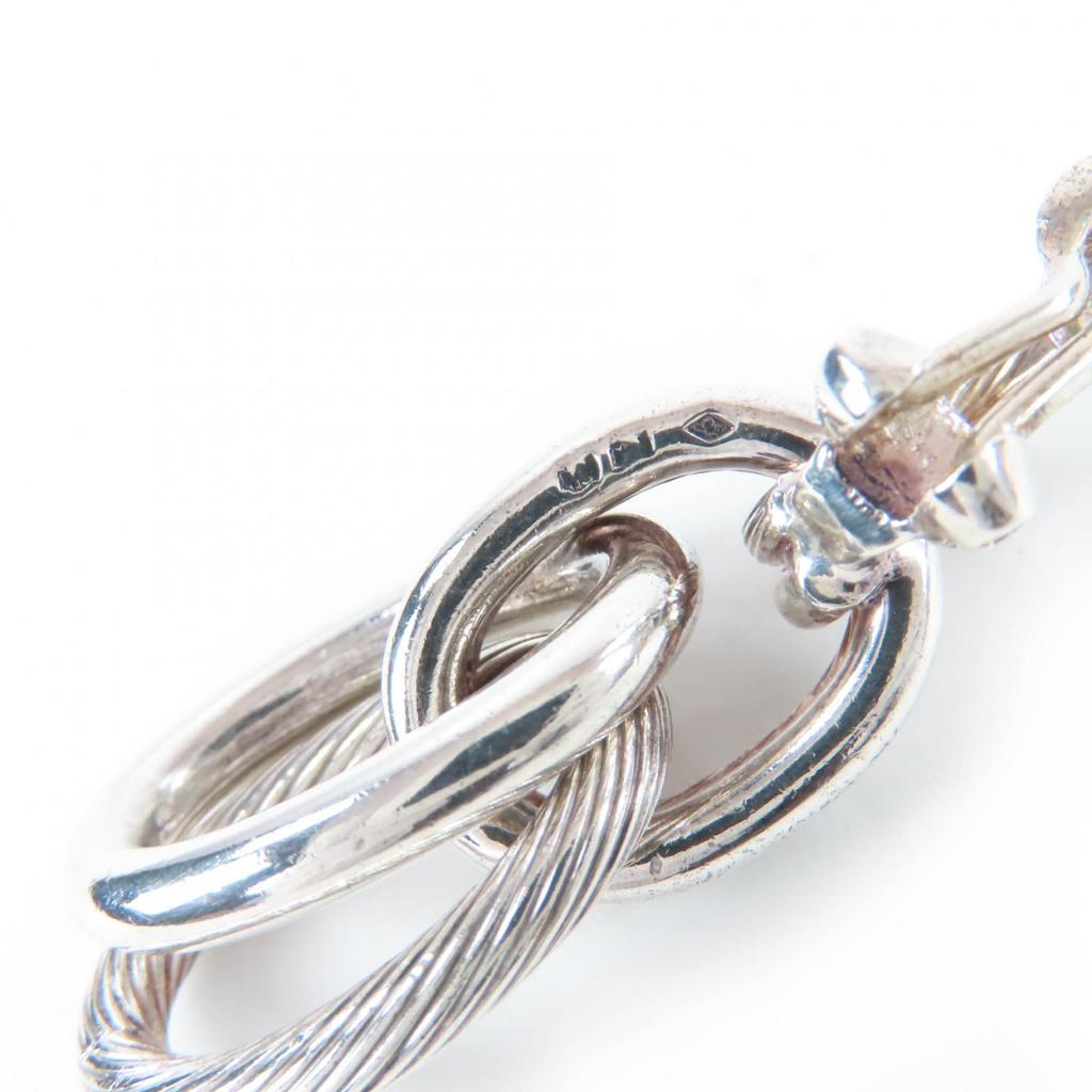 Great HERMES Earring Destrier Earrings Silver 925 Women Used