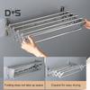 Wall-Mounted Drying Rack Rustproof Corrosion Resistant Expandable Retractable Easy Installation Bathroom Laundry Rack