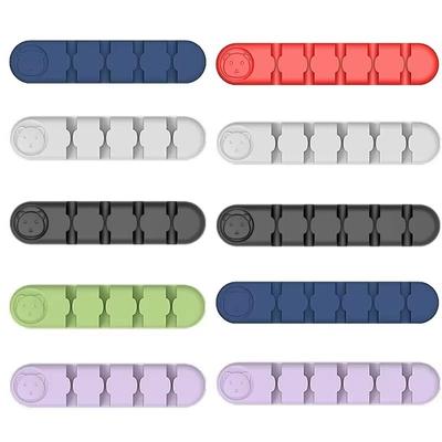 46 Слотов для Проводов Органайзер для USB-Кабелей Держатель для Проводов Катушка для Проводов Аккуратные Силиконовые Зажимы для Мыши Клавиатуры Наушников Защитник