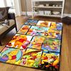 1pc Disney Winnie Pattern Area Rug Soft Flannel Floor Mat for Living Room, edroom, Kitchen, Sofa Coffee Table Floor Mat, Machine Washable