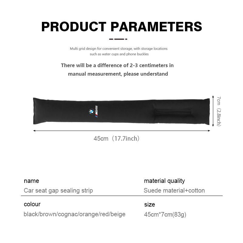 For BMW Car Seat Gap Filler Leak-proof Plug Padding Strip E46 E90 E60 F10 E39 F30 E36 E87 E90 E30 E53 F31 E92 BA2