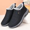 Winter Cotton Shoes with Fleece Warm Hiking Shoes Waterproof and Non-slip Middle-aged and Elderly One-foot Mom Shoes with Fleece and Thickening