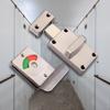Comfortable Handle Stainless Steel Partition Door Lock Metal Indicator Door Lock Public Toilet