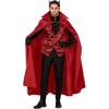 Halloween vampire costume, unisex red cape with stand-up collar, for cosplay, stage performances, and as a devil's shawl