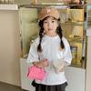 Fashionable Korean Style Mini Shoulder Bag For Kids In Trendy Solid Colors