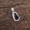 Coffin Iolite Gemstone 925 Silver Wedding Gift Anniversary Boho Pendant Jewelry PP-54-4