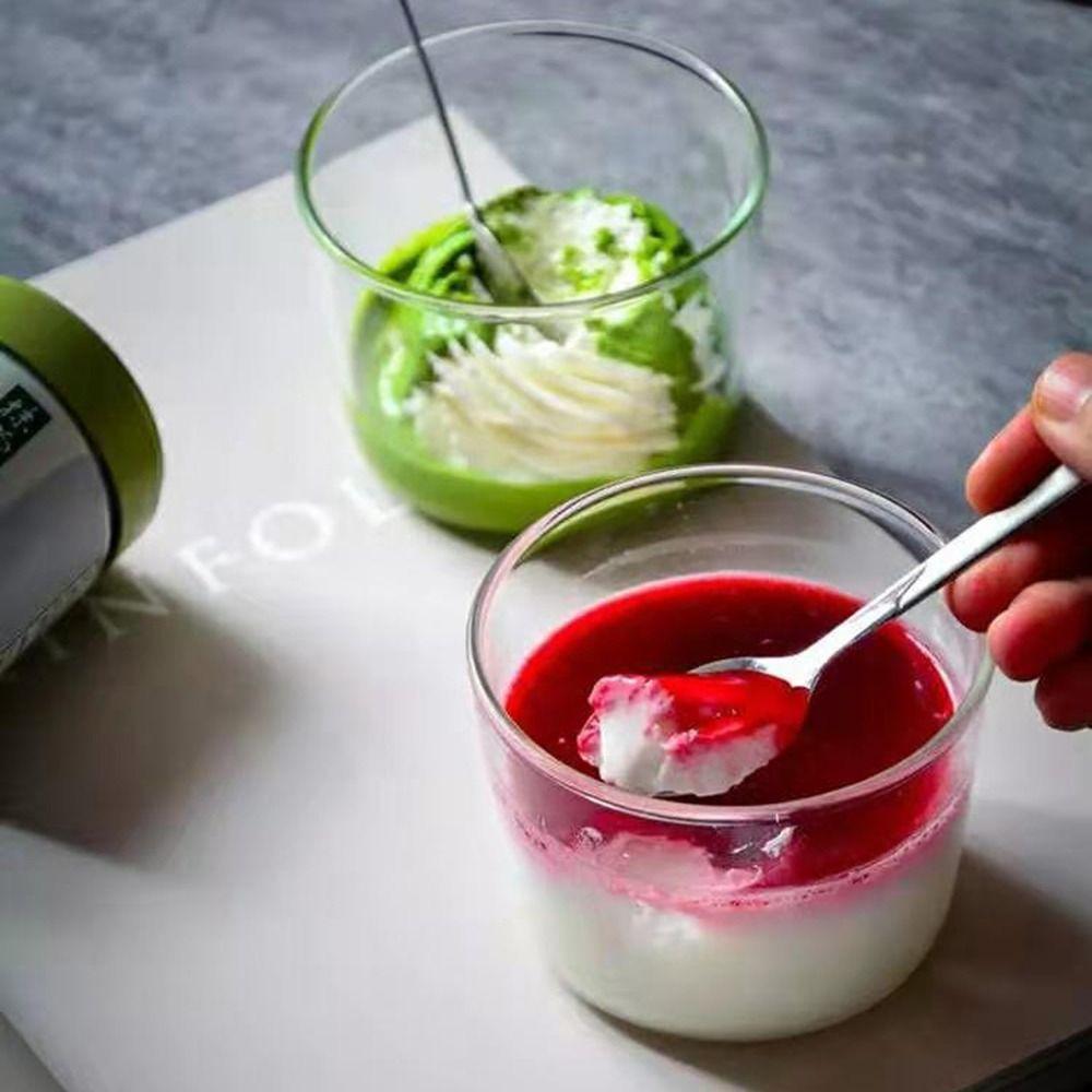 Сделай сам Стеклянный пудинговый стаканчик Прозрачные круглые сервировочные миски Десертный поднос Желе