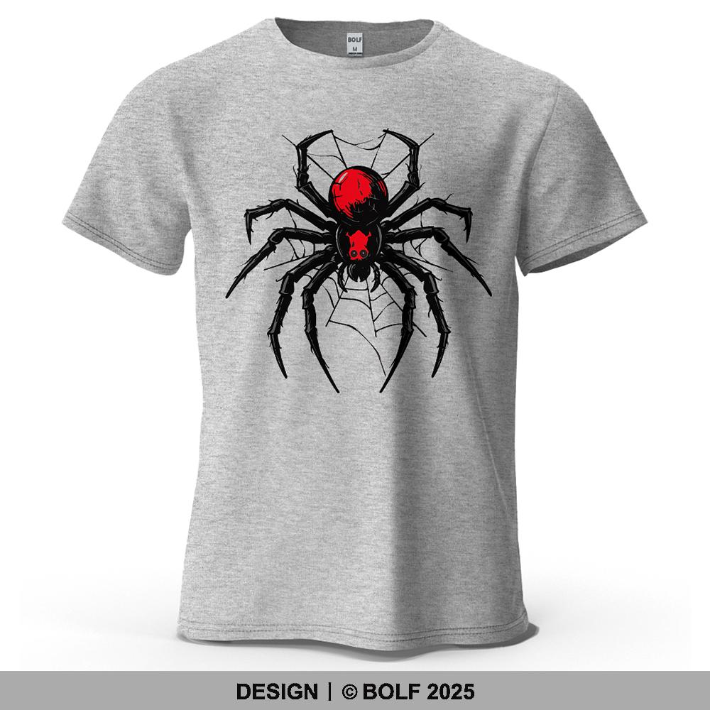 Redback Spider Cool Printed Men's T-Shirt Oversized Mysterious Insect Graphic Tees for Women Tops Tees Streetwear