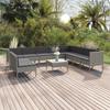 Day and Night - Day and Night Garden Furniture Set 11 Pieces and Gray Synthetic Rattan Cushions