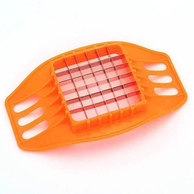 Stainless Cutter Slicer Masher Steel Potato Vegetable Cutting Device Square Slicers Cut Fries Kitchen Tool Cooking Gadgets