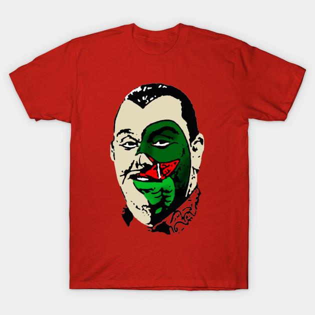 Men Black Print T-shirt Harry, The Guy With The Snake On His Face Sctv No-Cut Heat Transfer Print Cotton Tshirt