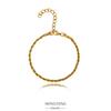 Унисекс Cuban Necklace/Bracelet из нержавеющей стали с покрытием 18 карат, витая цепь 2-5 мм