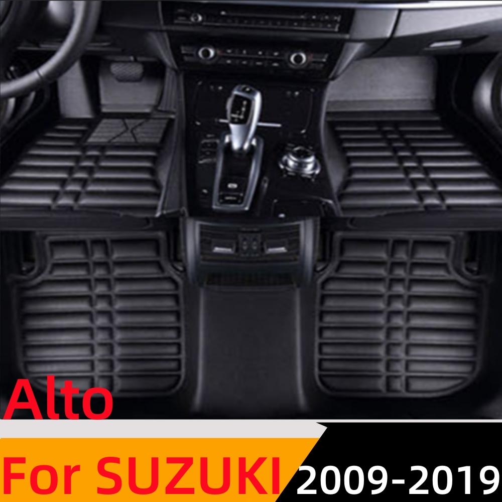 Sinjayer 3D Custom Fit Waterproof Car Floor Mats Front & Rear FloorLiner AUTO Styling Carpet Mat For Suzuki Alto 2009
