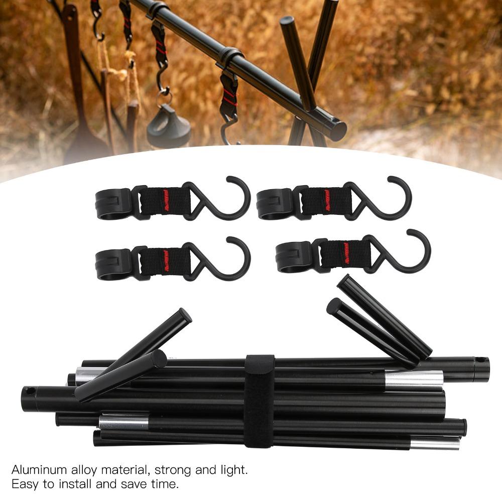 Multifunction Triangle Storage Tripod Black Folding Hanging Rack  Outdoor Camping