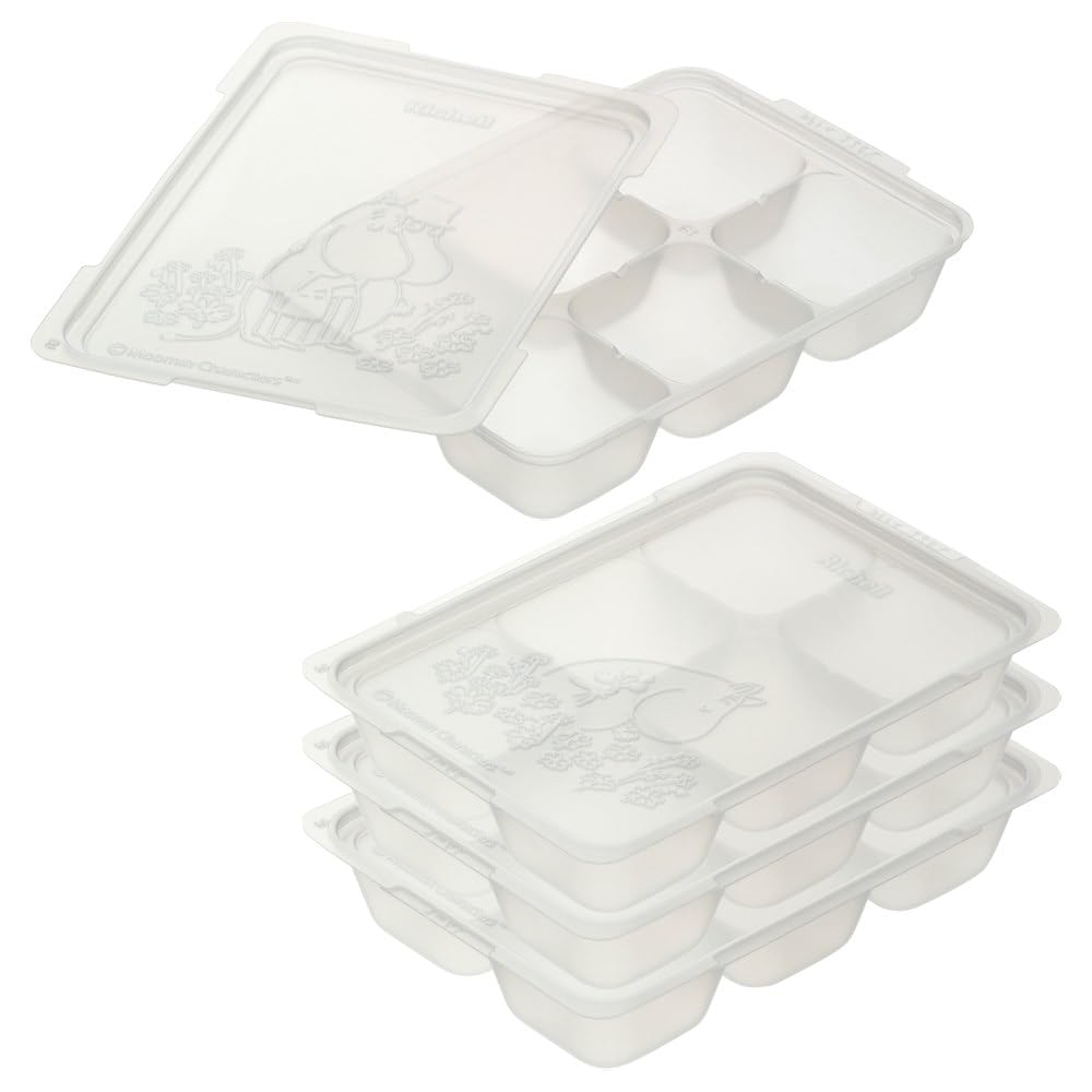 Richell Moomin Baby Divided Freezing Block Tray R 50ml capacity per 6 4 trays 50, block, blocks,