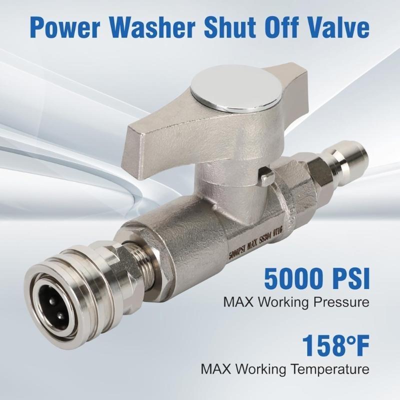 Leakproof 3/8 Ball Valves DN10 5000PSI Heavy Dutys Pressure Washer Replacement