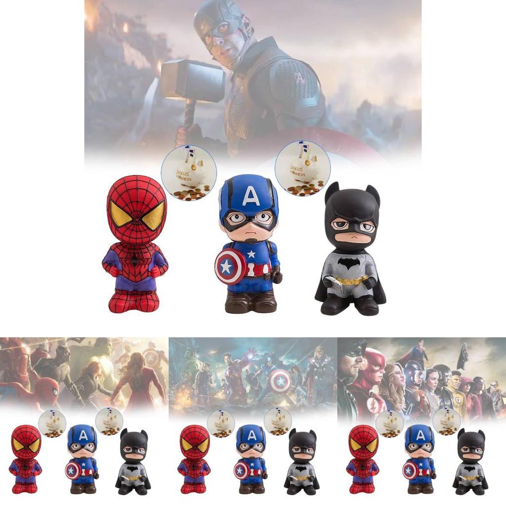 Креативная копилка Человек-паук, красочный мультяшный дизайн Мстителей, для детских подарков