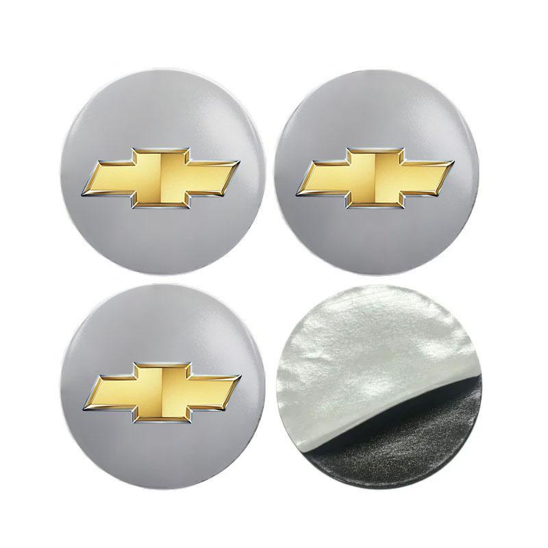 AABHE1 Car Wheel Center Hub Cap Badge Emblem Decal Wheel Sticker For Chevrolet Cruze Spark Captiva Suburban Camaro Malibu Silverado