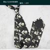 Ретро Ганконгский галстук 8 см с персонализированным животным и цветочным узором для мужчин и женщин